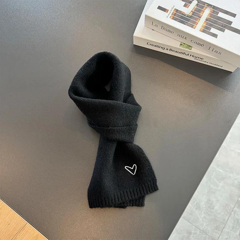 

2025 Korean Version of Children s Scarf Autumn and Winter Boys and Girls Warm Love Foreign Style Versatile Baby Bib Trend Other чёрный