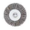 2 Inch Crimped Wire Wheel Brush 1/4 Inch Shank Stainless Steel Polishing Brush Rust Paint Corrosion Removal Drill Power Tool Accessory