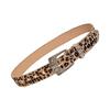 Subculture Belt for Women Vintage Engraved Buckle Jeans Belt Punk Leopard Waistband for Pants Dress Y2K Waist Decors