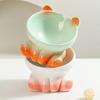 New Gradient Ceramic Cat Bowl Pet Bowl Cat Eating Bowl Drinking Bowl Pet Supplies Dog Bowl Cat Bowl Tall Bowl with Slanted Mouth