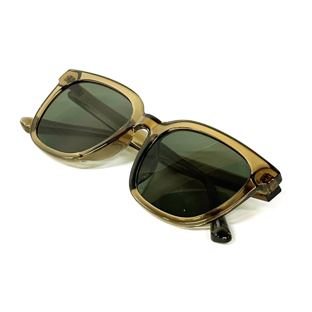 FashionBerry Clear Khaki X Green Sunglasses with UV Wellington Lightweight for Men and UV 99% Protection, Style, Frame, Women, Stylish, Protection,