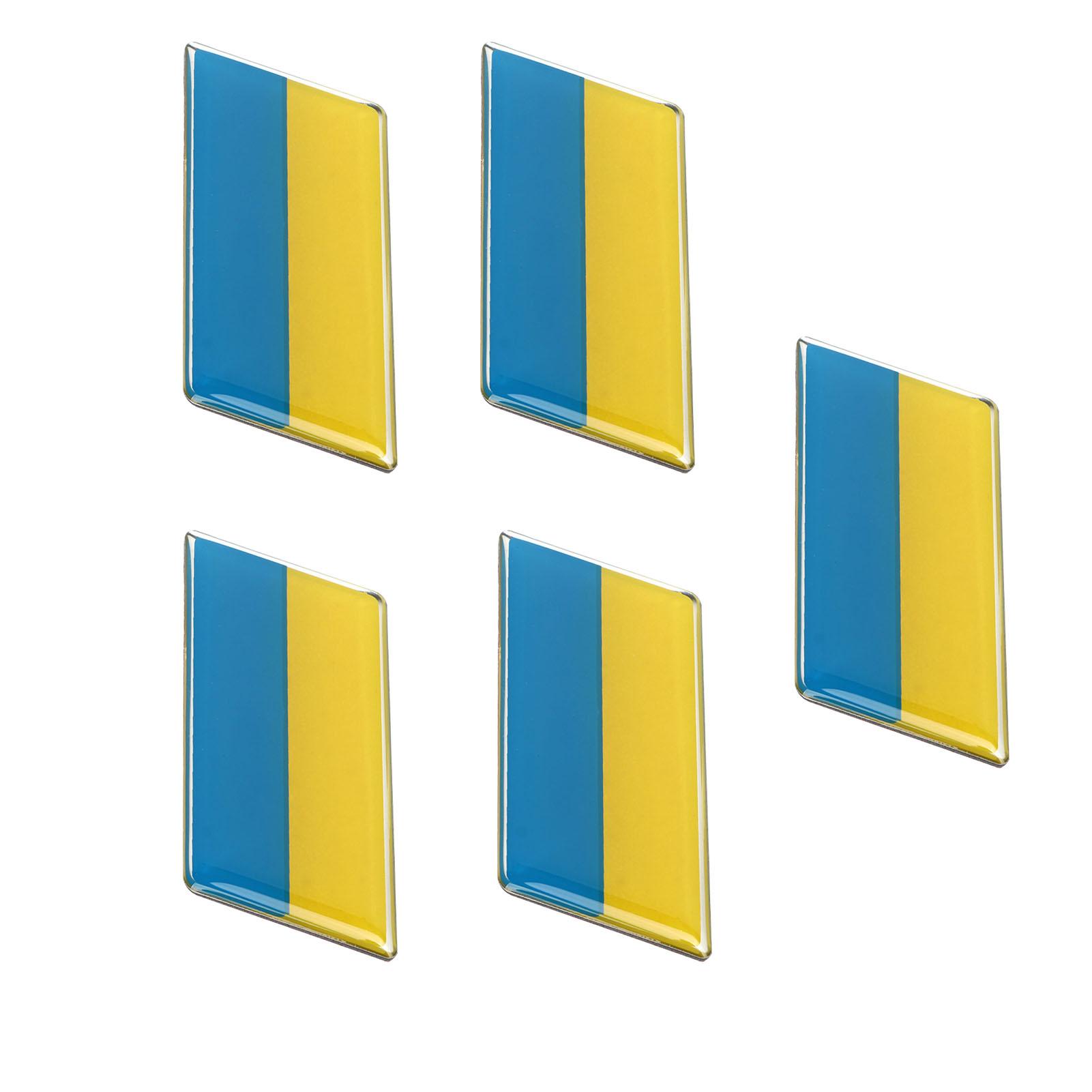 

5 шт. Купольні наклейки з національним прапором, наклейки з епоксидної смоли з алюмінієвого сплаву, наклейки з прапором для мотоцикла, автомобіля