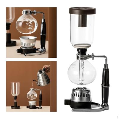 Elegant Glass Siphon Coffee Brewer for Home and Office Use