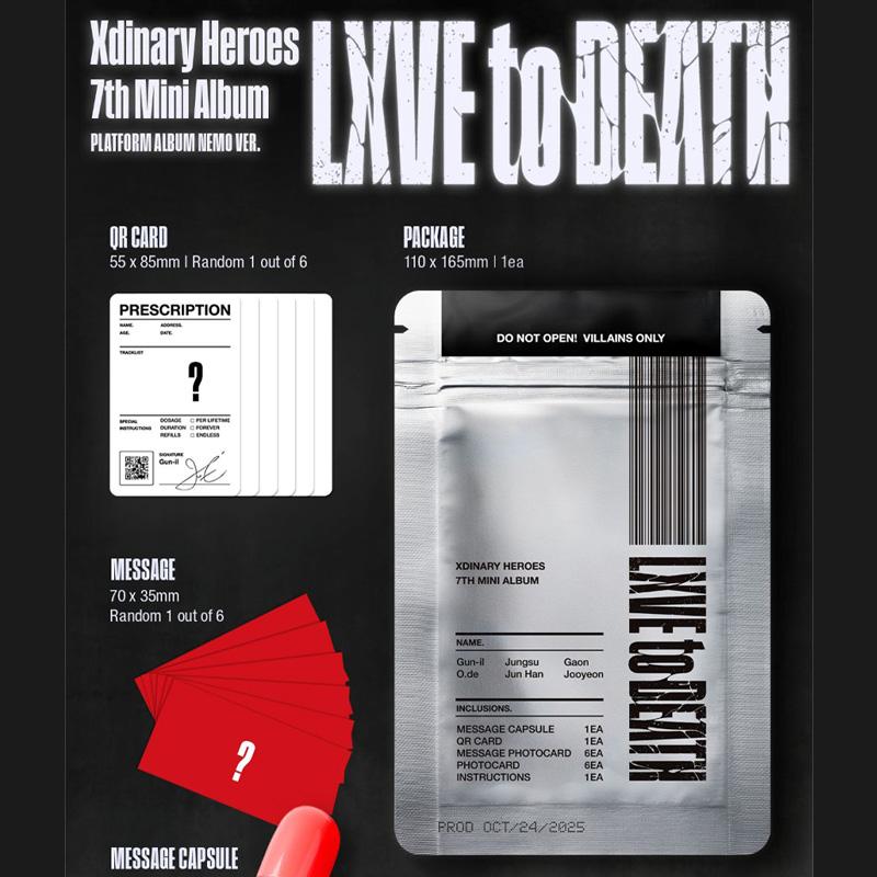 [PRE ORDER] Xdinary Heroes – LXVE to DEATH (Platform Ver.)