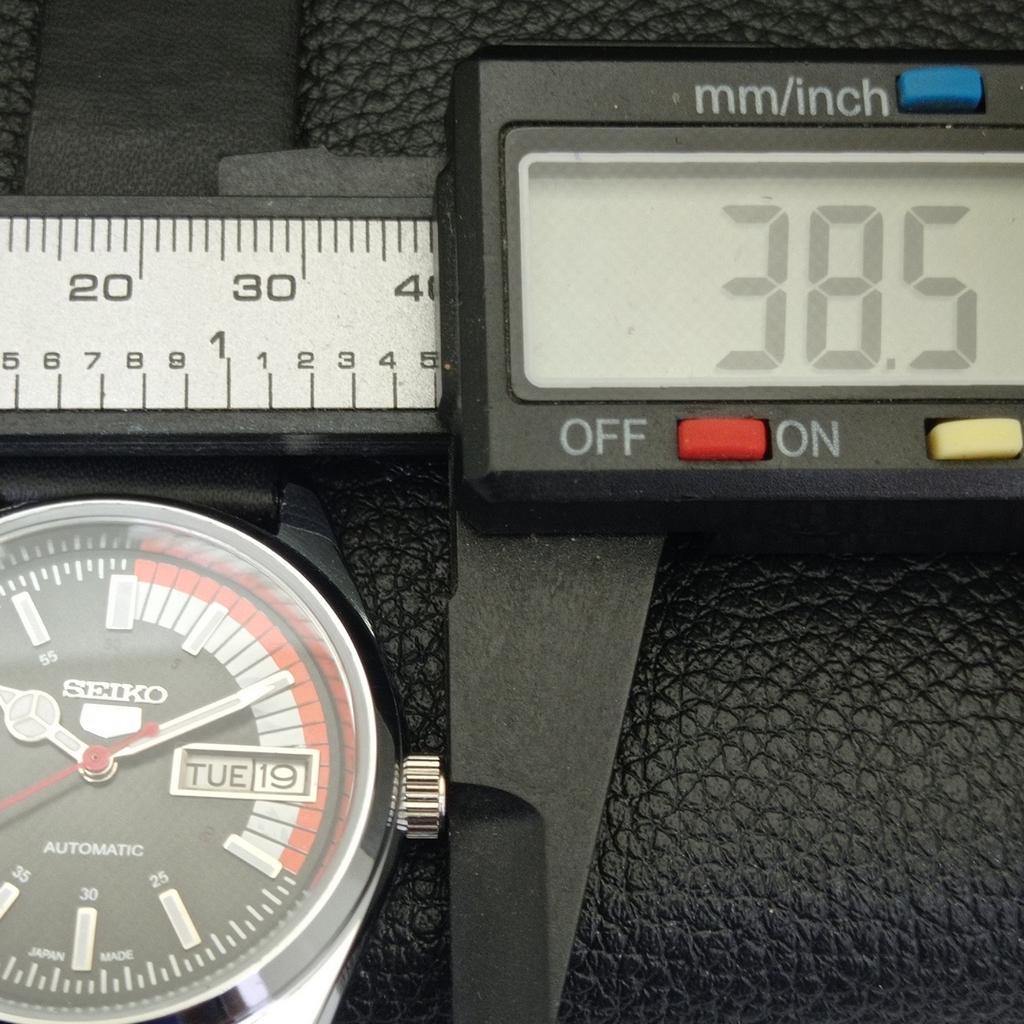 REFURBISHED VINTAGE SEIKO 5 AUTOMATIC 6309A JAPAN MENS BLACK WATCH a440850-4 Sk-a440850