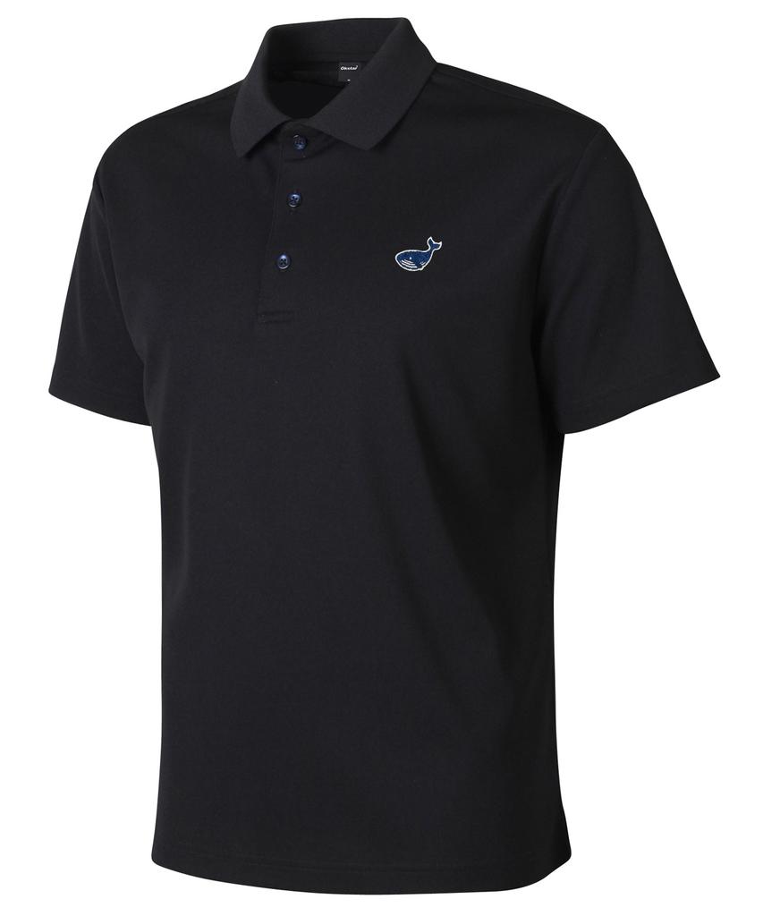 OKSTAR Mini Whale Embroidered Coolmax Polo Shirt Short Sleeve