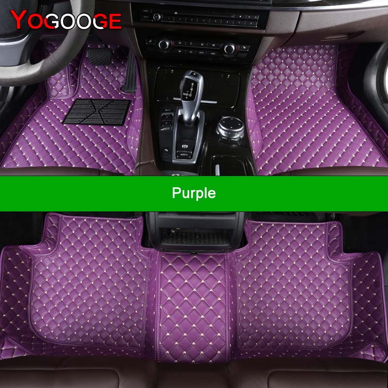 

YOGOOGE Custom Car Floor Mats For Mercedes Benz S-CLASS W221 W222 W223 Z223 V223 2005-2023 Auto Carpets Foot Coche Accessorie 2004-2013 W221 фиолетовый