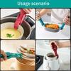 Multi-Purpose Anti-Scald Bowl Holder Clip Hot Meal Bowls Tongs Gripper Silicone Anti-Scalding Cooking Tongs Outdoor Tableware