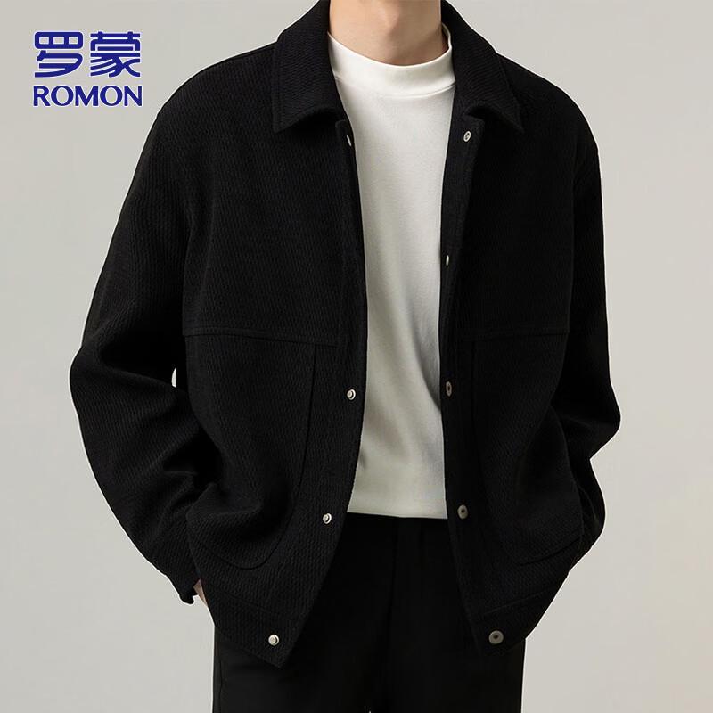 ROMON Men's Autumn/Winter Casual Lapel Jacket