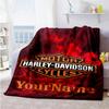 Harley-davidson Motorcycles Customize Your Name Blanket Gift Personalized Blanket Ultra-Soft Great for Bed Couch Picnics Living Room