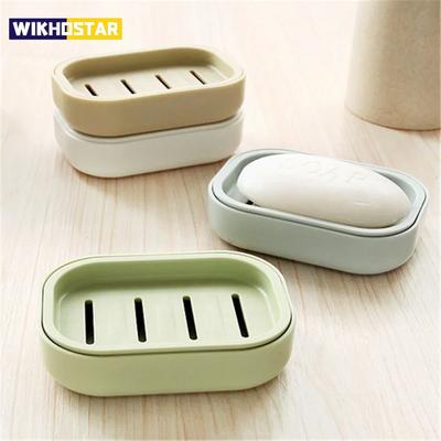 New Bathroom Dish Plate Case Home Shower Travel Hiking Holder Container Soap Box Plastic Soap Box Dispenser Soap Rack