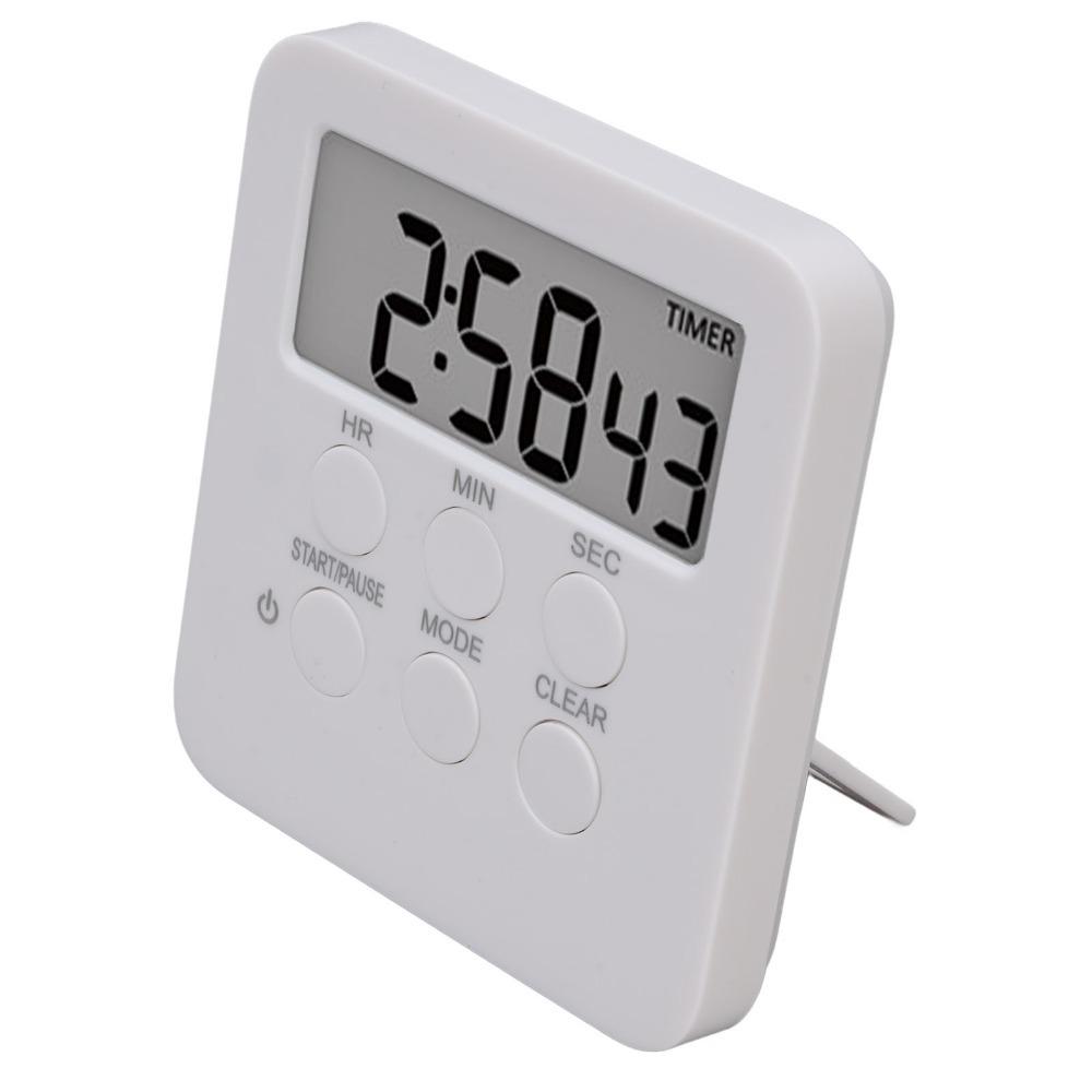Multi-functional Alarm Clock White Reminder Device Portable Countdown Timer for Baking