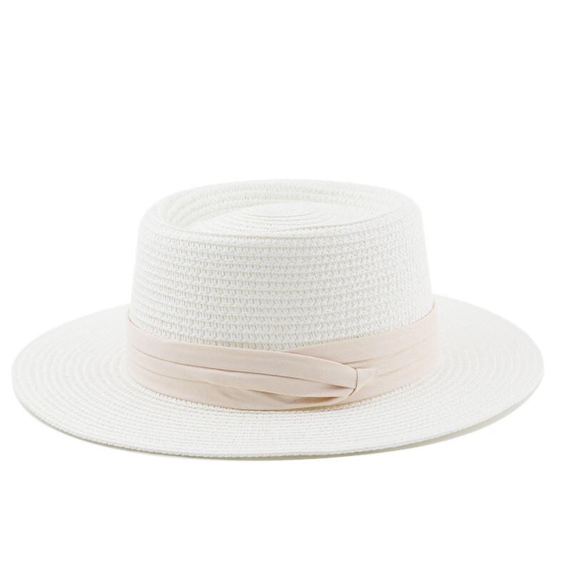 Женская летняя британская ретро соломенная шляпа Junbie