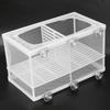 With Suction Cup Aquarium Fish Breeder Box Nylon Mesh White 3 Rooms Isolation Box With Partition Large Size Breeder Hatchery
