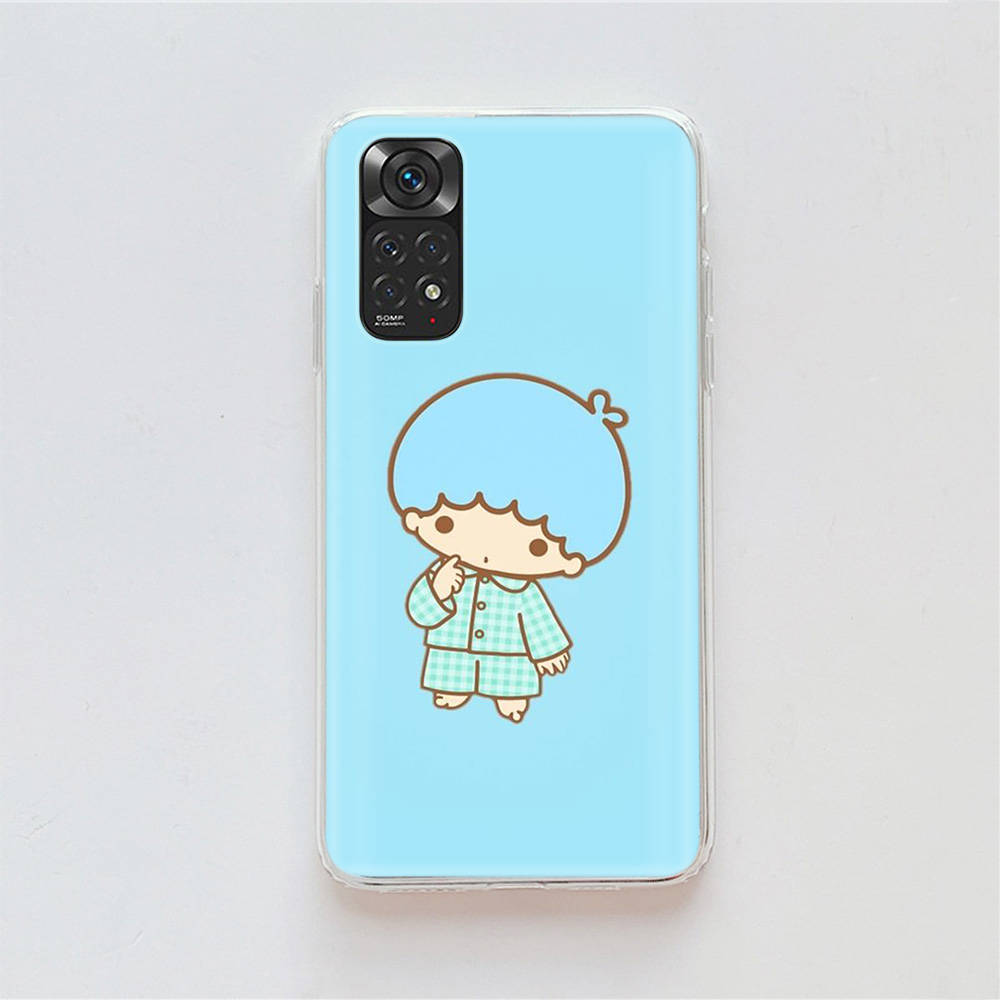 KT72 Little Twin Stars Case for Samsung A04 A14 A23 A34 A54 M23 M33 M52 M53 Realme 10 9 C30S C35 C55 VIVO Y02S Y21 Y33S Y51 X80 Pro Clear Cover
