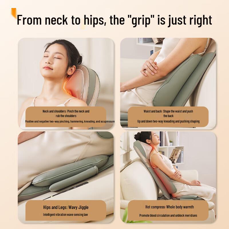 CLORIS Full Body Back & Neck Massage Cushion