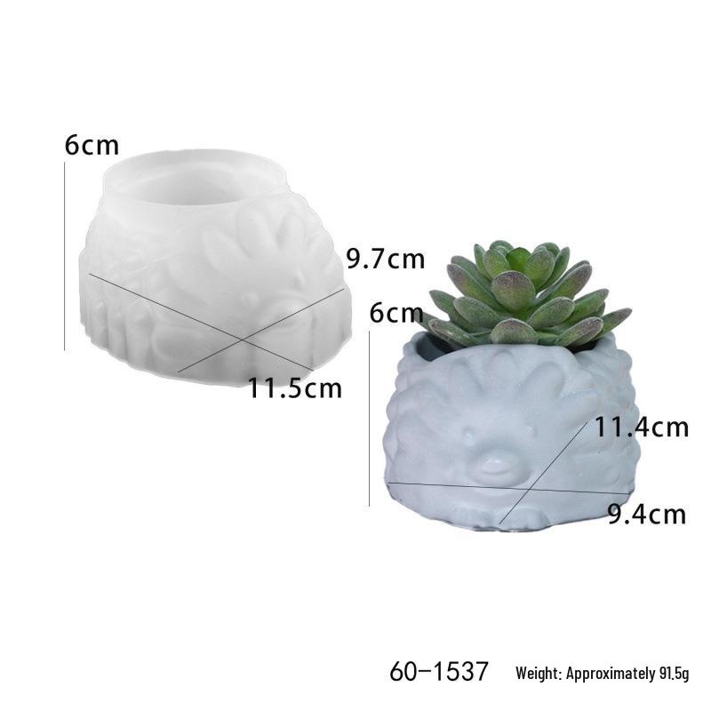 DIY Tiervasen-Serie: Schnecke, Eule, Muschel, Igel, Kugelfisch Sukkulenten Pflanzgefäß Epoxidharz Form