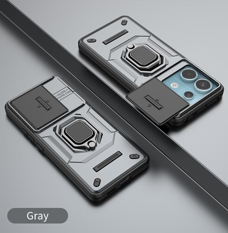 Shockproof Case For Xiaomi Redmi Note 12 13 Pro 12S 13C POCO X5 F5 F6 X6 M6 Pro C65 C75 Phone Cover Slide Lens Camera Back Coque