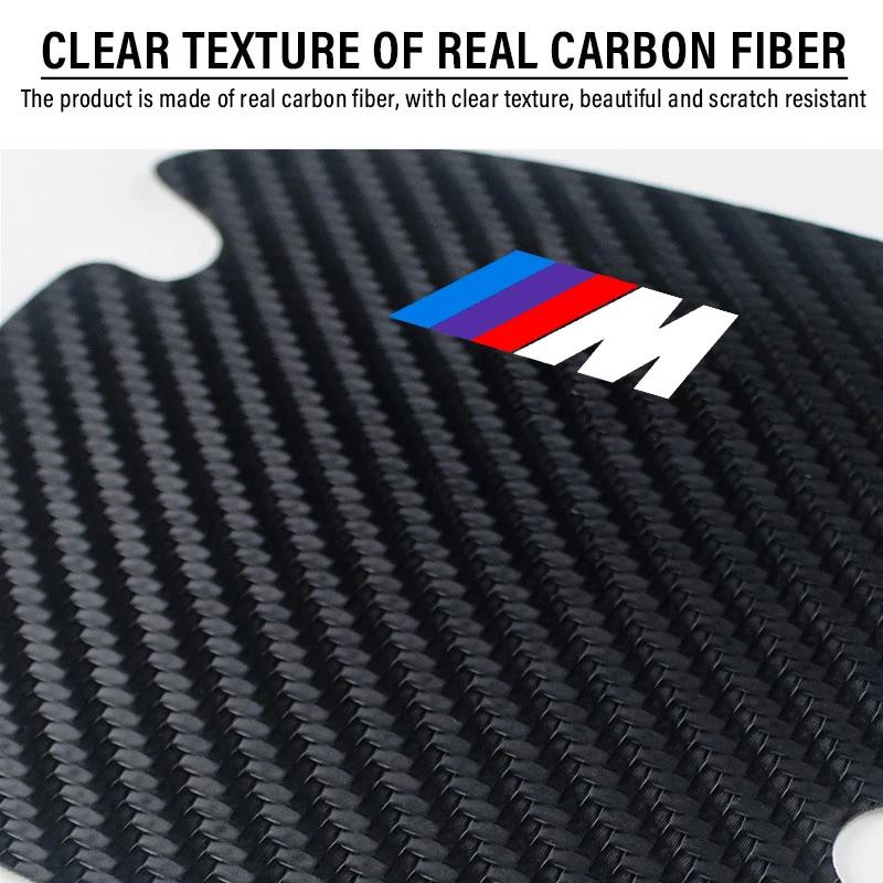 4KS Ochranná samolepka kliky dveří auta Znak Dekorace auta pro BMW M E46 E39 E90 E60 E36 F30 F10 E34 E30 F20 E92 M3 M4 M5 X5 X6