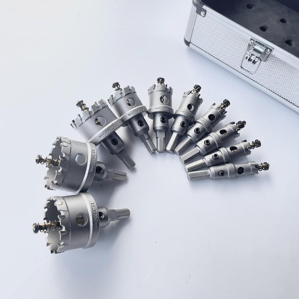 Unika TCT Carbide Hole Saw - Thickened Alloy Metal Reamer & Stainless Steel Drill Bit.