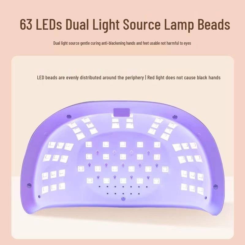 5-Second Quick Dry LED Nail Gel Lamp for Home & Salon Use