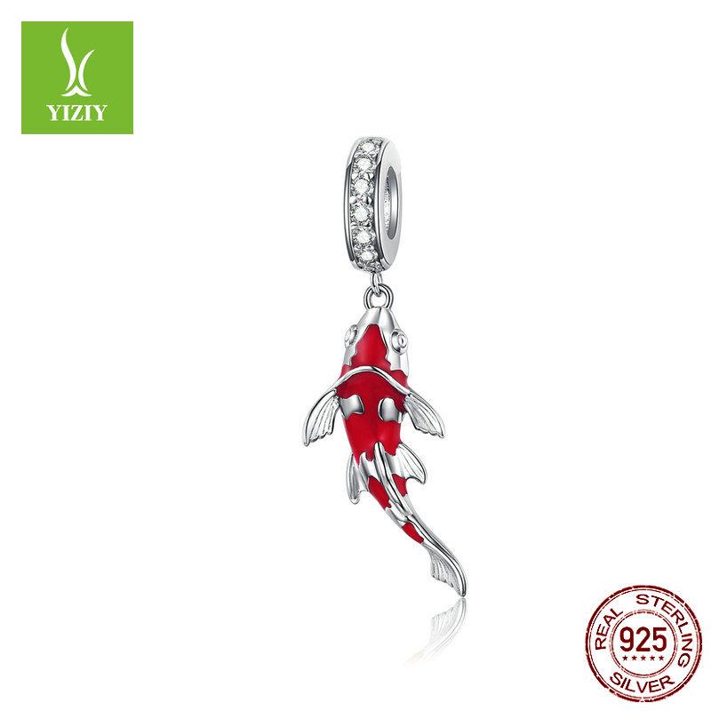 Silver Ziyun New Year DIY Bracelet Kit: Sterling Silver Koi Blessing Beads