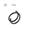 Double Hoop Nose Ring Stainless Steel for Single Piercing, Snug Spiral Nose Ring 20G 8/10mm Thin Nose Rings Piercing Jewelry