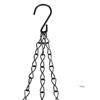 Black Hanging Chain for Flower Baskets and Garden Pots - Set of Three with Figure Eight Design