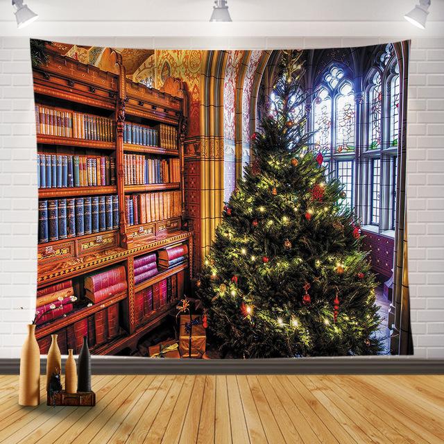 Panno da appendere natalizio nordico, casa, soggiorno, camera da letto, comodino, sfondo, da appendere alla parete, decorazione della stanza dell'anno