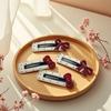 2Pcs Girl Hairpin Dot Embossed Bow Decor Faux Leather Cover Hair Clip Bangs BB Clip Hair Styling Tool Hair