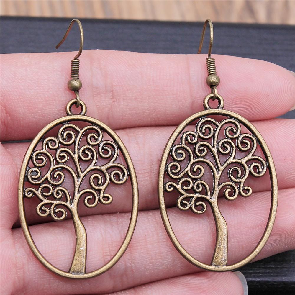 Tree Earring Women Drop Earrings Round Tree Dangle Earrings Women Fashion Jewelry Gift For Women