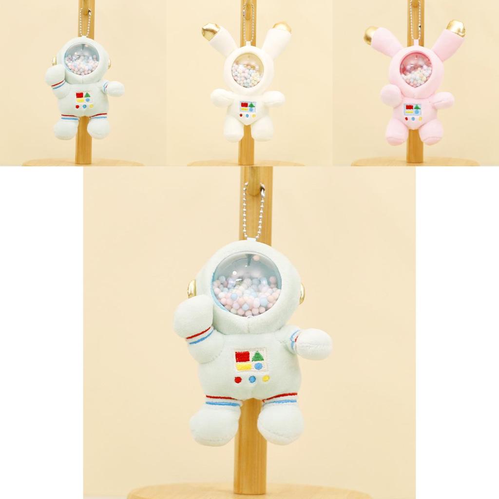 Adorable Astronaut Plush Keychain Cute Space Bunny Doll Creative Bag Charm