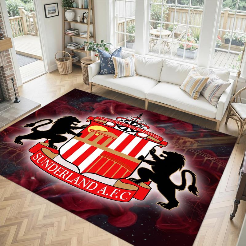 Sunderland Design Crystal Velvet Carpet Cozy Non?Slip Printed Rug For Bedroom Living Room Entrance
