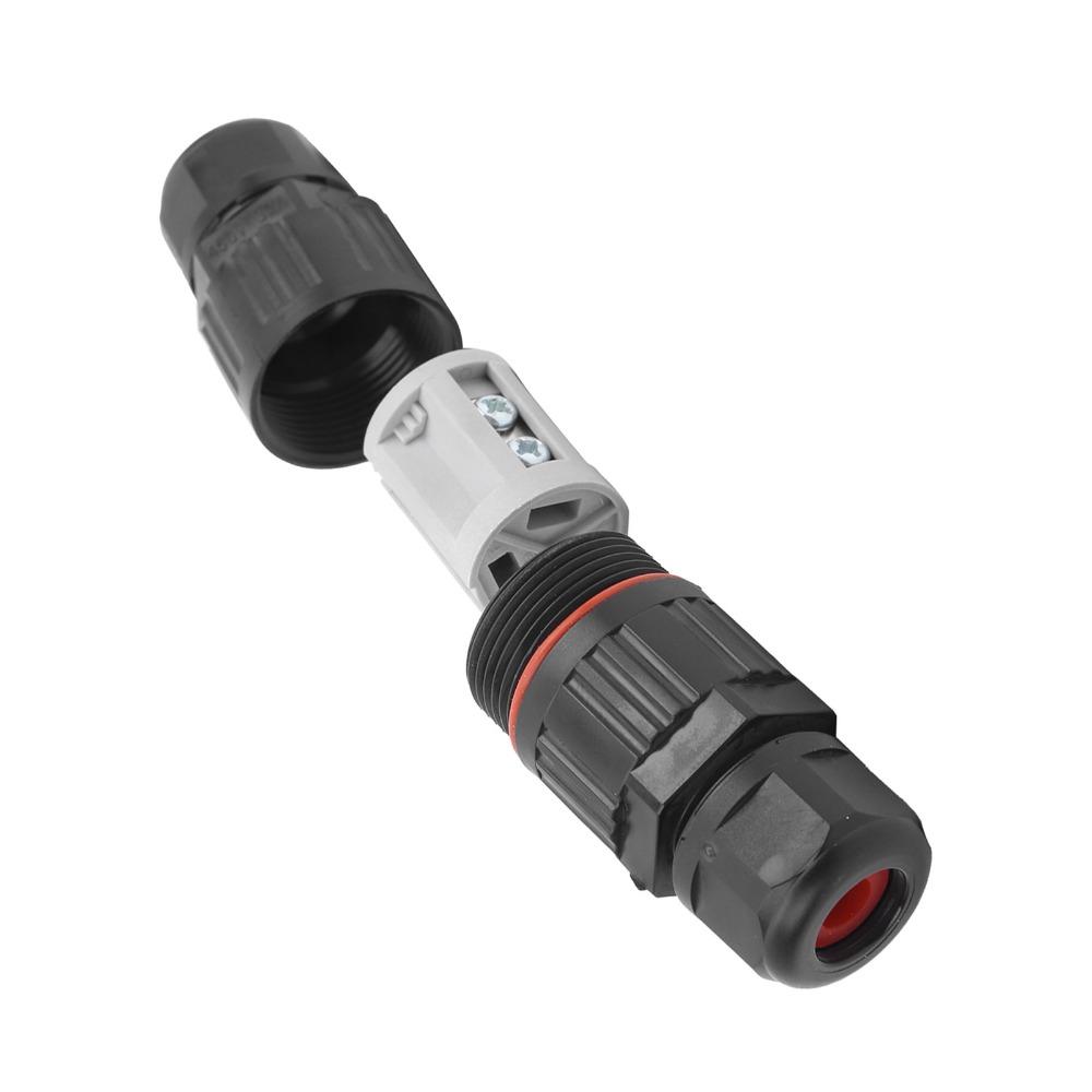 4PCS Durable 3Pin Electrical Connector 1 in 1 Out Waterproof Cable Protector Terminal block Communication Lighting