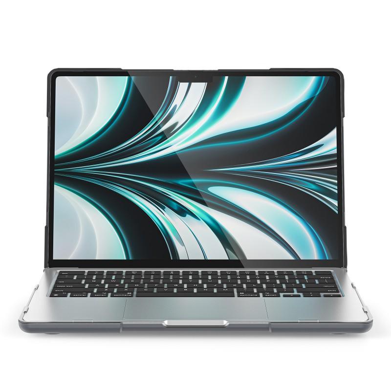 MacBook Air 13.6 Inch Protective Case With Heat Dissipation Stand Shockproof PC Shell M1 M2 M3 Models
