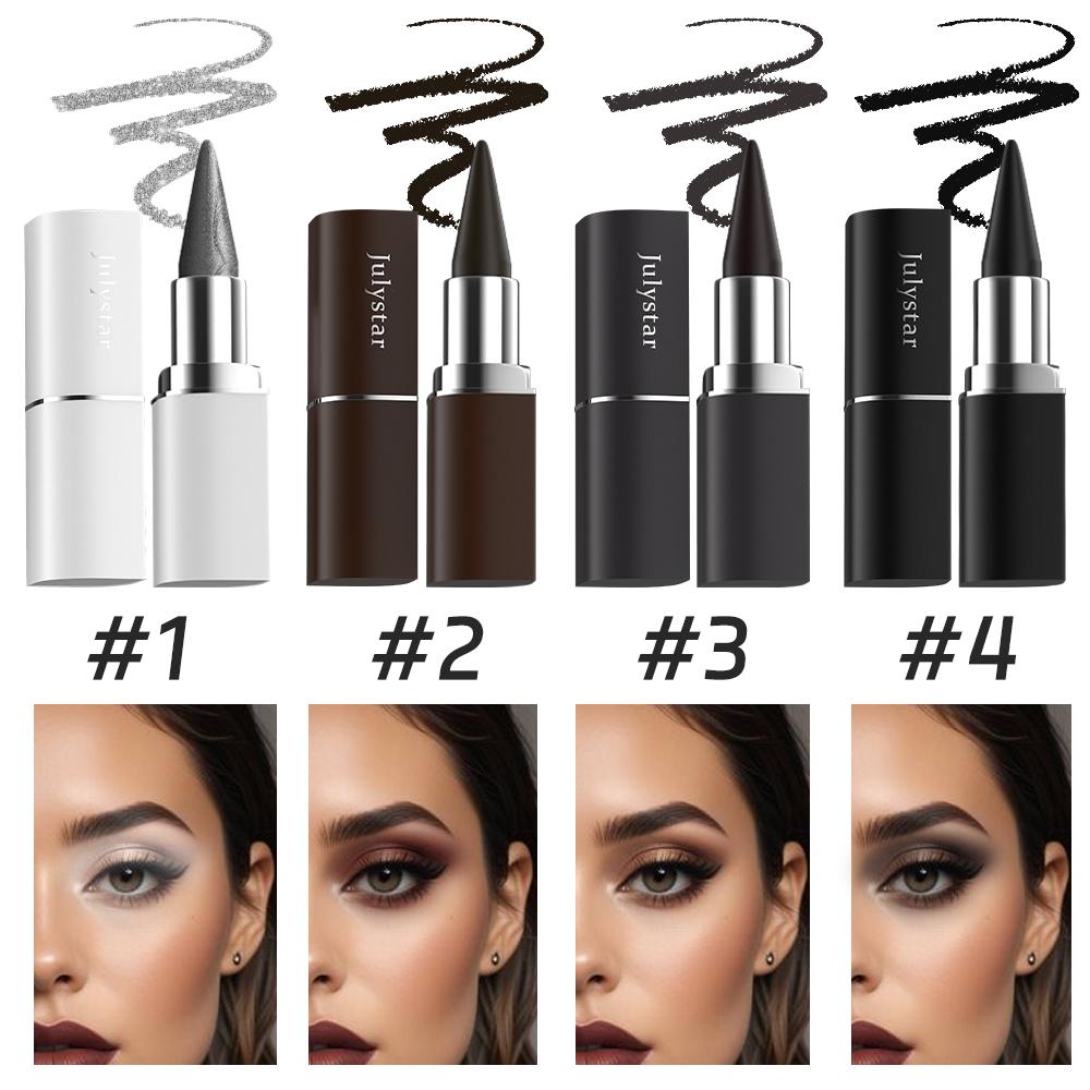 Four Color  Eyeliner Julystar Waterproof  - Darkest Black