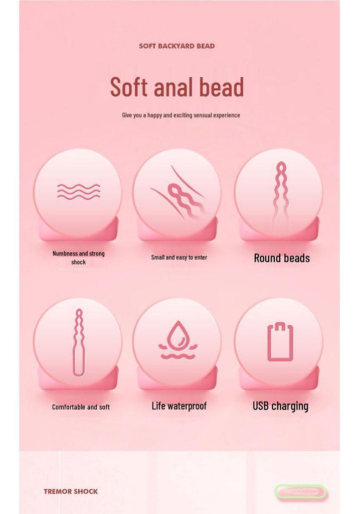 Yuepao Dragon Ball Multi-Vibration Rear Entry Massager for Women