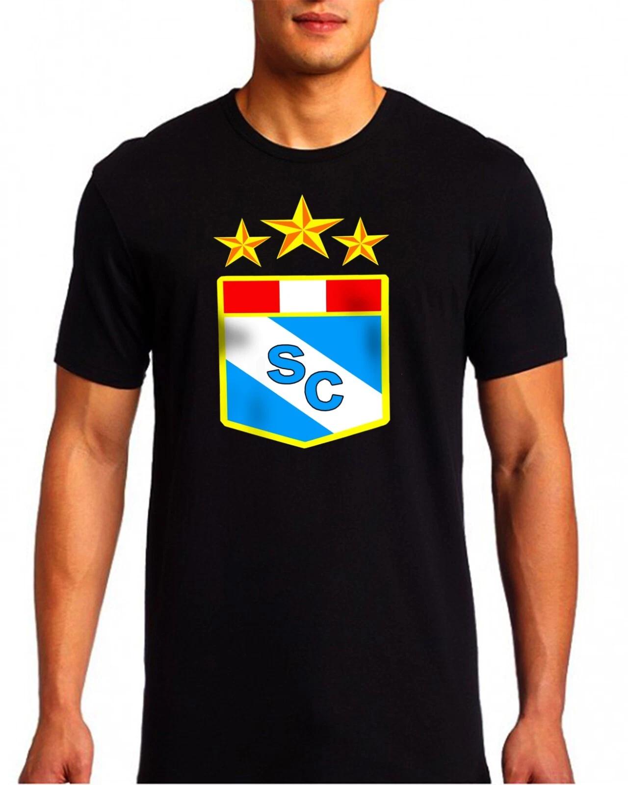 sporting cristal big shield chest Peru peruvian soccer trendy GRAPHIC T SHIRT M