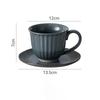 Retro Ceramic Coffee Cups And Plate Set Exquisite Office Breakfast Milk Mug Couple Tea Cup Tableware Luxurious Gift