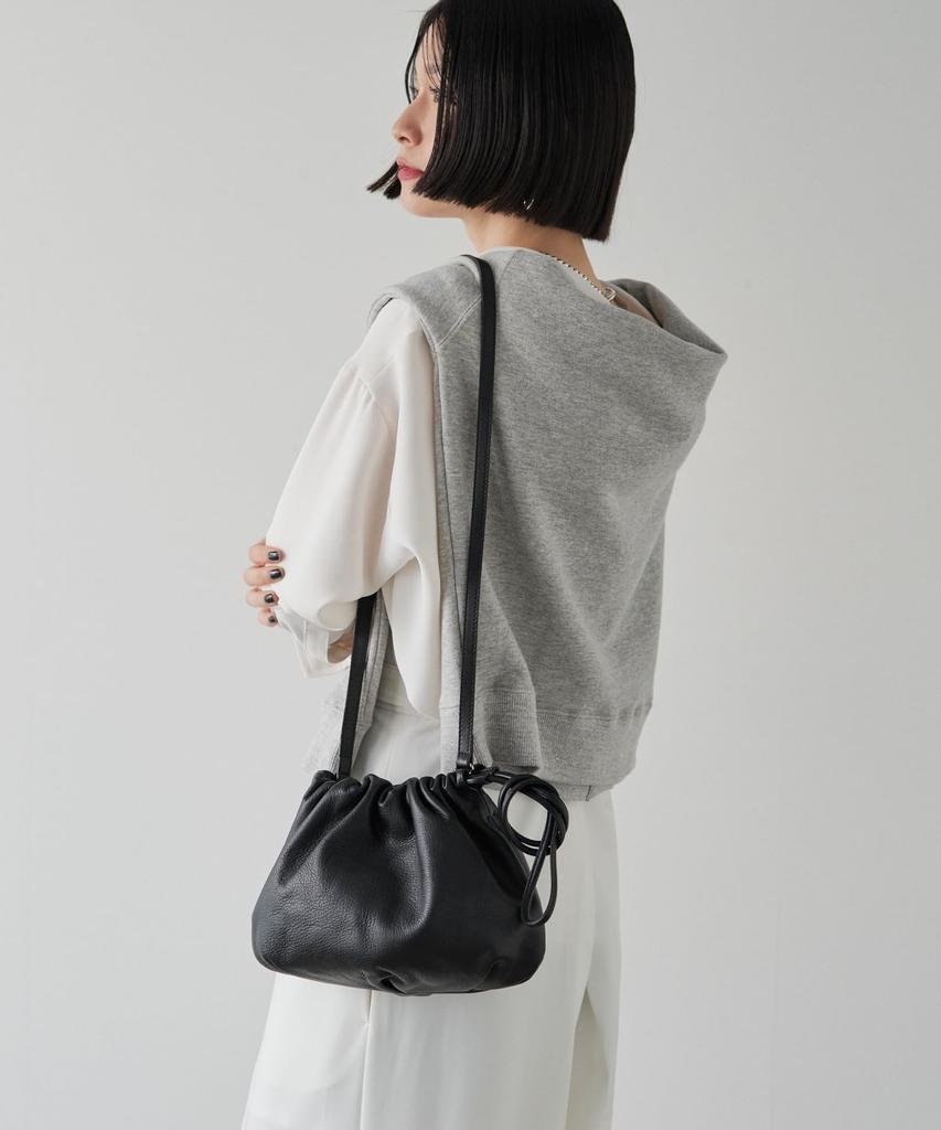 Chi Planning Drawstring Shoulder Bag RUZ1042422A0008 Free Black [Russet] 4-way