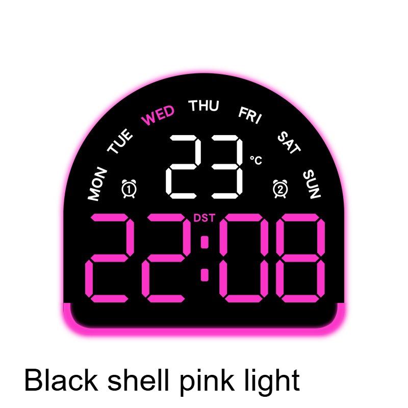 Nordic LED Display Electronic Alarm Clock Creative Ambient Light Multi-functional Decorative Table Clock Bedroom Wake-up Watch
