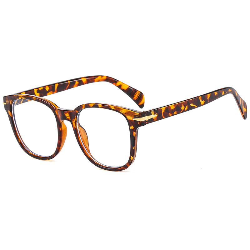 

New Summer 2025 Female Square Frame Sunglasses With Uv400 Protection For Beach Outdoor Activities LeopardFrameBlueLight
