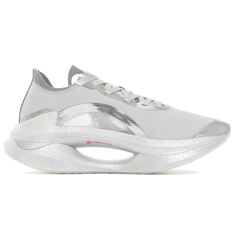 Li Ning Absolute Shadow Stability Low Top Running Shoes Women Sneakers Silver ARRS002-7