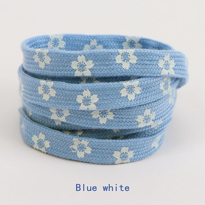 Fashion Style Cherry Blossom Pink AF1 Shoelace High-Cut Low-Cut Original Female Flower Lace Decorative Buckle Female Shoelace