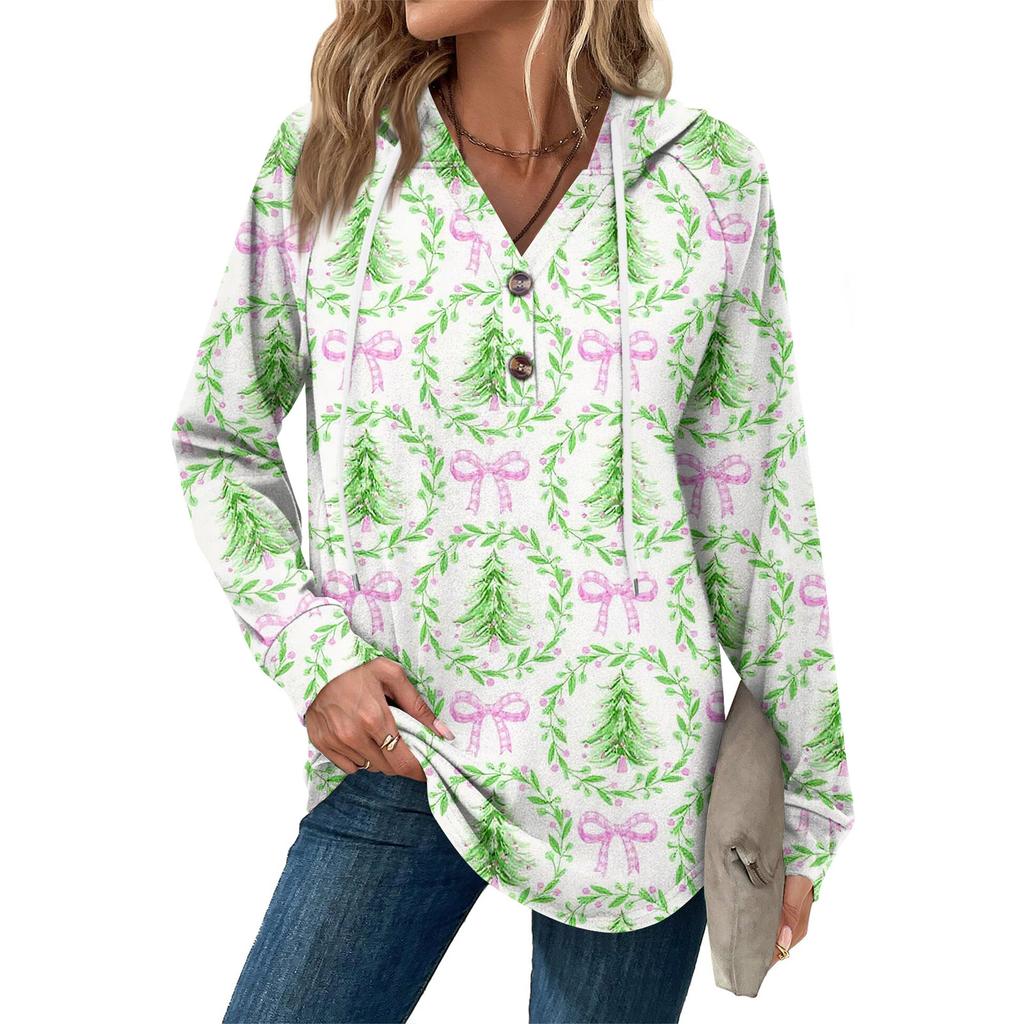 Women's Fashion Women's Lightweight Long Sleeve Pullover With Pockets Preppy Graphic Hoodie