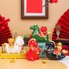2026 Chinese New Year Horse Mascot Ornaments Resin Pony Figurine Miniature Exquisite Zodiac Decor For Home Office Desktop