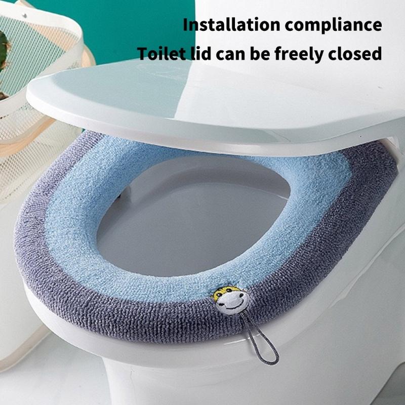 Pack Of 10 Thick Toilet Lid Cover For Home Bathroom NonSlip Design Quick Cleaning Toilet Seat Cover for Family Household