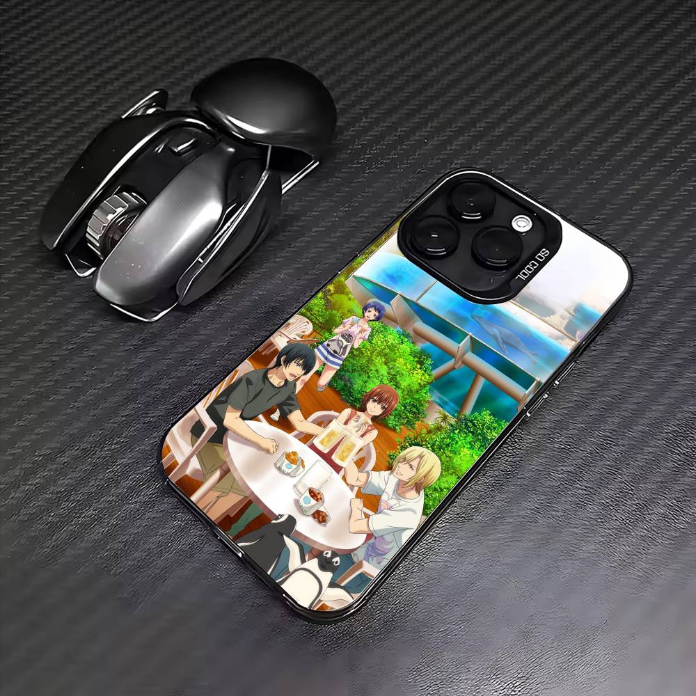 Grand B-Blue Dreaming Anime   Phone Case For iPhone17,16,15,14,13,12,11 Plus,Pro Max Colored Silver Plated Inside Cover