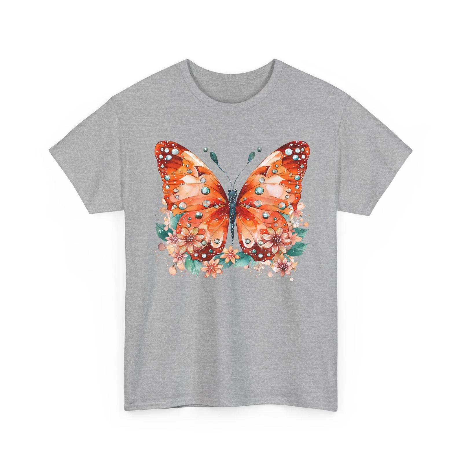 Butterfly T-Shirt Graphic Tee for Men and Women | Cool Butterfly Print Shirt XL