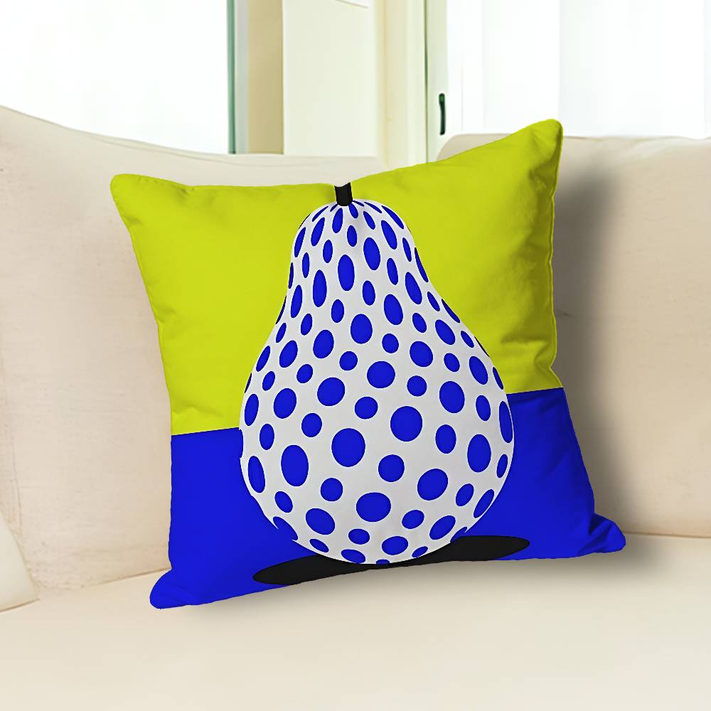 

Y-Yayoi Art K-Kusama Pillow Cases for Bedroom Living Room Sofa Home Decor Polyester Cushion Cover with Zipper 30cmx30cm